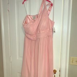 One shoulder wedding dress